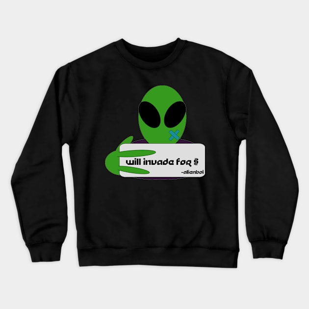 INVADE Crewneck Sweatshirt by alienboi